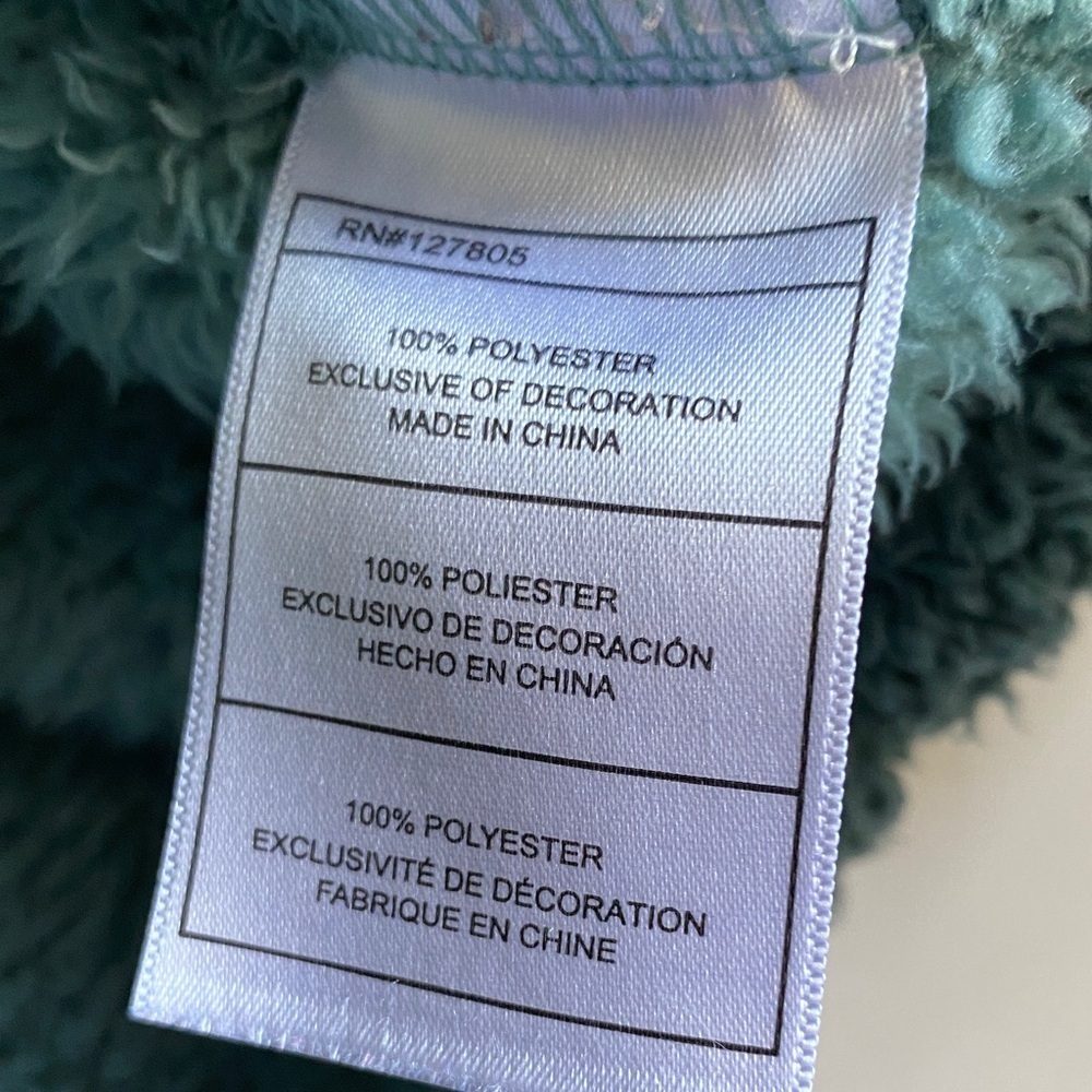 Reebok girls Teal Fleece Zip-Up Hoodie - Picture 7 of 10